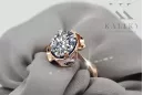 Zircon Original Vintage 14K Rose Gold Ring Vintage style vrc206r